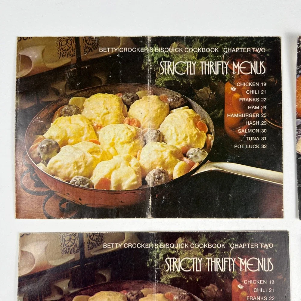 Betty Crocker Bisquick + Arm & Hammer Vintage Recipe Booklet Lot 4 Retro Cooking